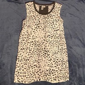Cheetah Print Tank Mini Dress